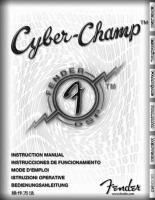 Fender Cyber-Champ - Owners Manual